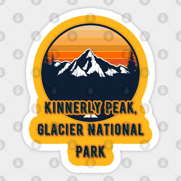 Kinnerly Peak, Glacier National Park Sticker by Canada Cities